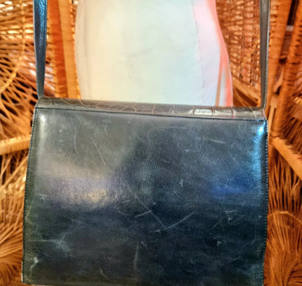 Vintage 80's Leather Shoulder bag - Yatva