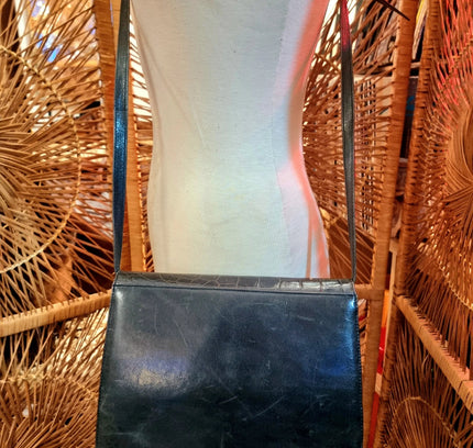 Vintage 80's Leather Shoulder bag - Yatva