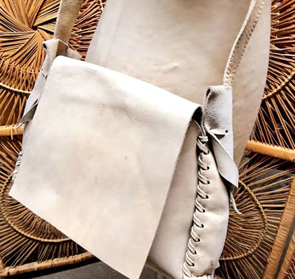 Vintage 80's Leather Shoulder bag - Yatva