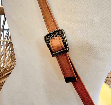 Vintage 80's Leather Shoulder Bag - Yatva