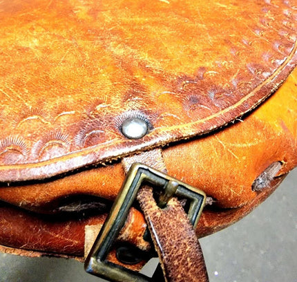 Vintage 80's Leather Shoulder bag - Yatva