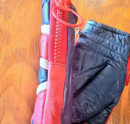 Vintage 80's Leather Ski Gloves - Yatva