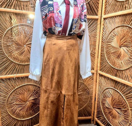 Vintage 80's Leather Skirt - Yatva