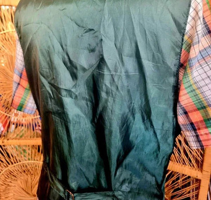 Vintage 80's Leather Waistcoat - Yatva