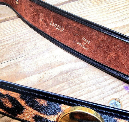 Vintage 80's Leopard Print Belt - Yatva