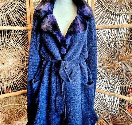 Vintage 80s Lil Pour L'autre Knitwear Cardigan - Yatva