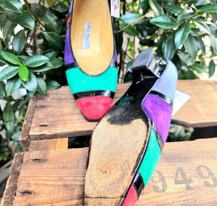 Vintage 80's Linea Wally's Slip on Shoes - Yatva
