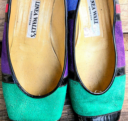 Vintage 80's Linea Wally's Slip on Shoes - Yatva