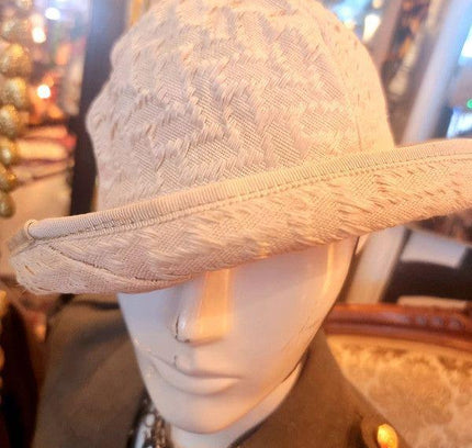 Vintage 80's Linen Hat - Yatva