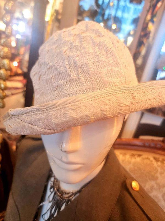 Vintage 80's Linen Hat - Yatva
