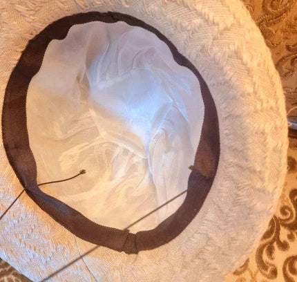 Vintage 80's Linen Hat - Yatva