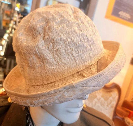 Vintage 80's Linen Hat - Yatva