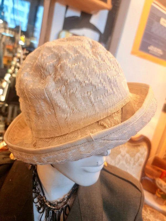 Vintage 80's Linen Hat - Yatva