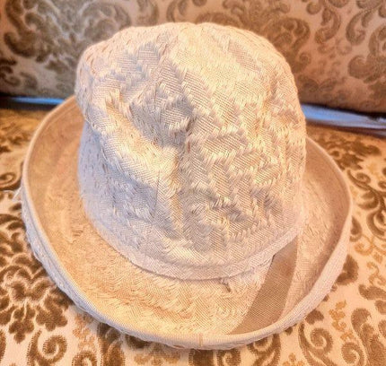 Vintage 80's Linen Hat - Yatva