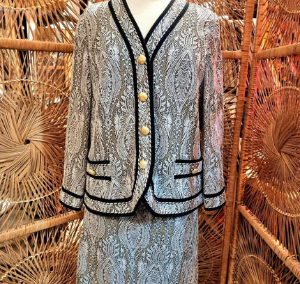 Vintage 80's Liola Made in Italy Skirt Suit - Yatva