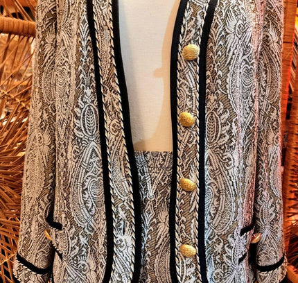 Vintage 80's Liola Made in Italy Skirt Suit - Yatva