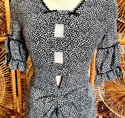 Vintage 80s Louis Féraud 100% Silk Dress - Yatva