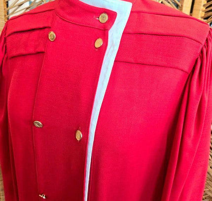 Vintage 80's Louis Féraud Military Dress - Yatva