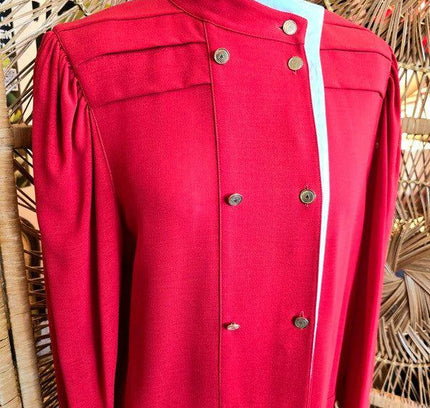 Vintage 80's Louis Féraud Military Dress - Yatva