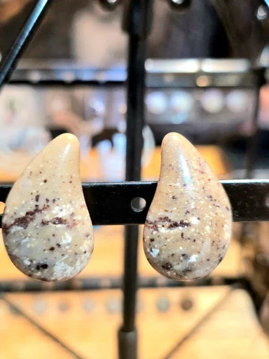 Vintage 80's Lucite Clip - On Earrings - Yatva