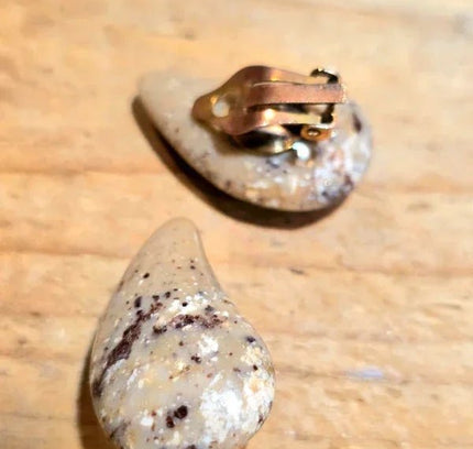 Vintage 80's Lucite Clip - On Earrings - Yatva