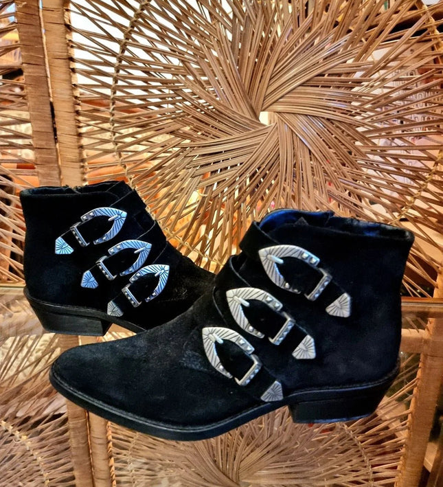 Vintage 80's Lucy Ankle Boots - Yatva