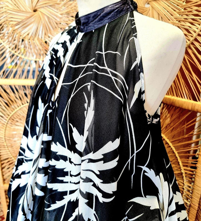 Vintage 80s Ma Mouche Paris Drop Waist Dress - Yatva