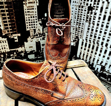 Vintage 80's Made by Angus Westley Shoemaker Brogue Shoes - Yatva
