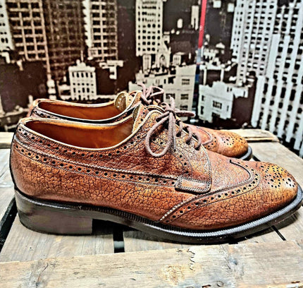 Vintage 80's Made by Angus Westley Shoemaker Brogue Shoes - Yatva