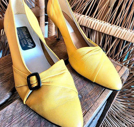 Vintage 80s (Made in Italy) Pointed Heel Shoes - Yatva