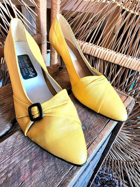Vintage 80s (Made in Italy) Pointed Heel Shoes - Yatva