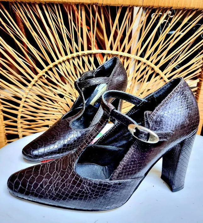 Vintage 80´s Manfield Mary Jane Shoes - Yatva