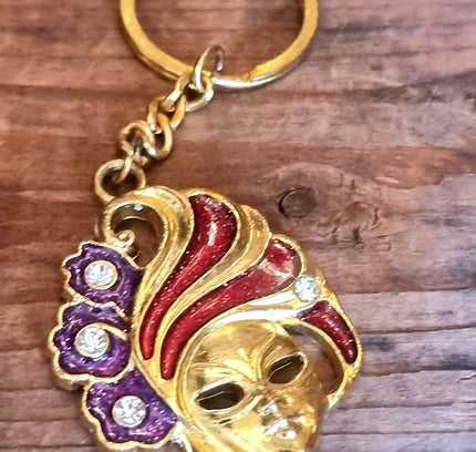 Vintage 80's Masquerade Keychain - Yatva