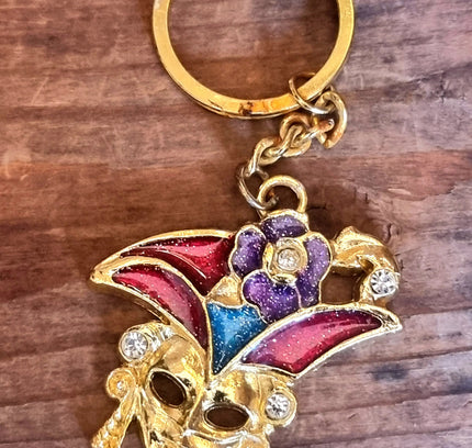 Vintage 80's Masquerade Keychain - Yatva