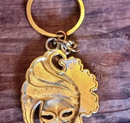 Vintage 80's Masquerade Keychain - Yatva