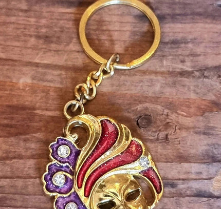 Vintage 80's Masquerade Keychain - Yatva