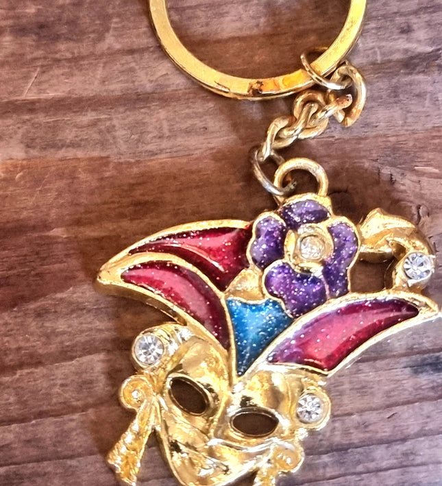 Vintage 80's Masquerade Keychain - Yatva