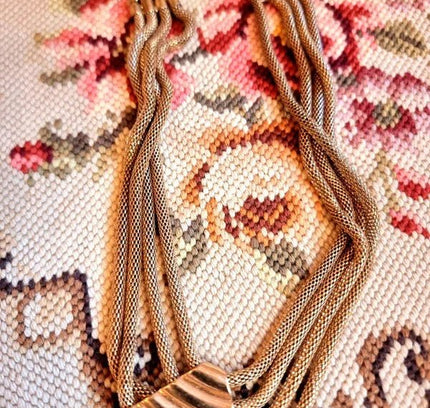Vintage 80's Mesh Necklace - Yatva