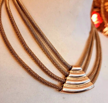 Vintage 80's Mesh Necklace - Yatva