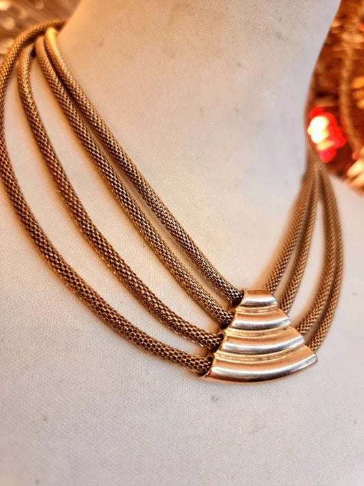 Vintage 80's Mesh Necklace - Yatva
