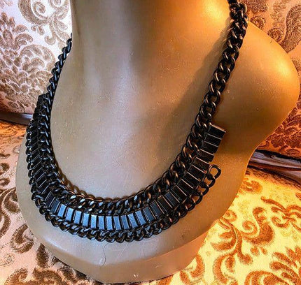Vintage 80's Metal Necklace - Yatva