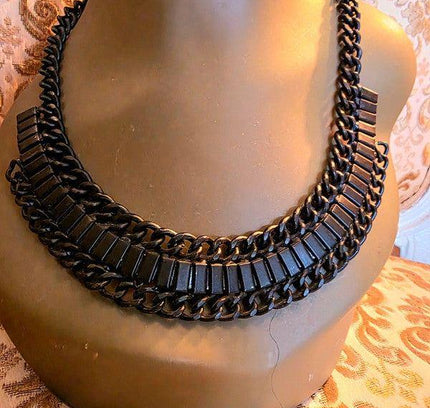 Vintage 80's Metal Necklace - Yatva