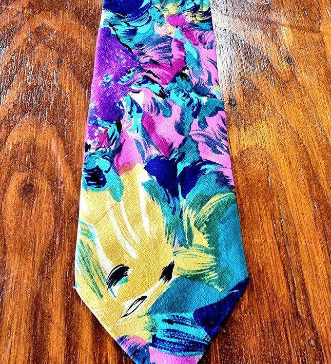 Vintage 80's Michaelis Tie - Yatva