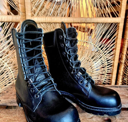 Vintage 80s Military Shoes - Yatva
