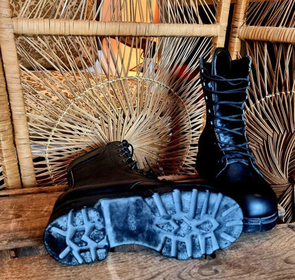 Vintage 80s Military Shoes - Yatva