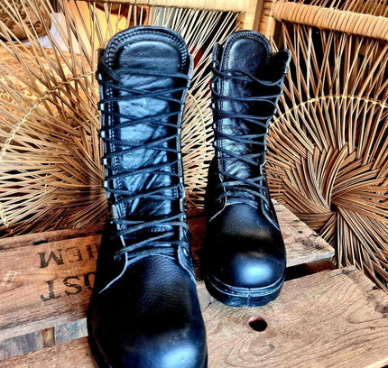 Vintage 80s Military Shoes - Yatva