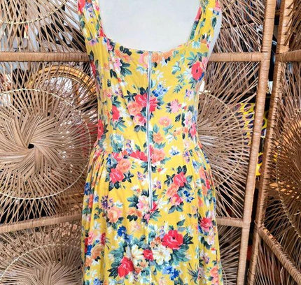 Vintage 80's Milkmaid Style Dress - Yatva