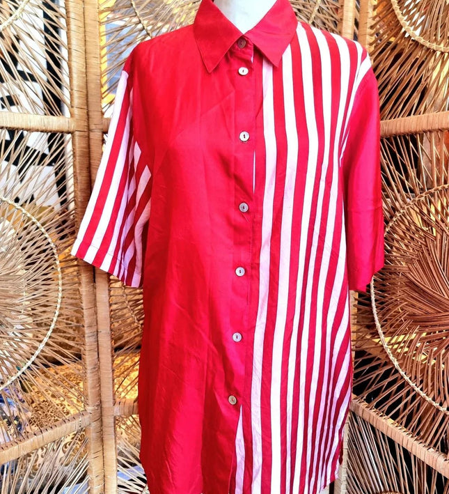 Vintage 80's Miss Astor Silk Shirt - Yatva