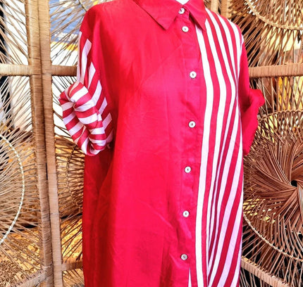 Vintage 80's Miss Astor Silk Shirt - Yatva
