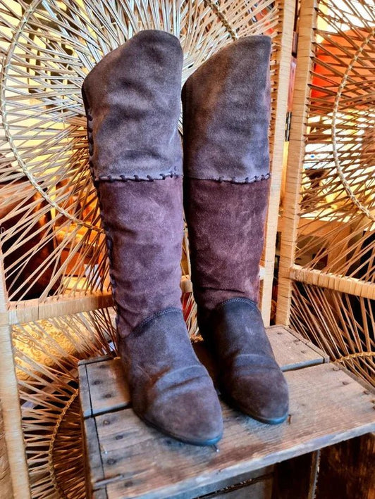 Vintage 80's Moda Italia Pull up Boots - Yatva